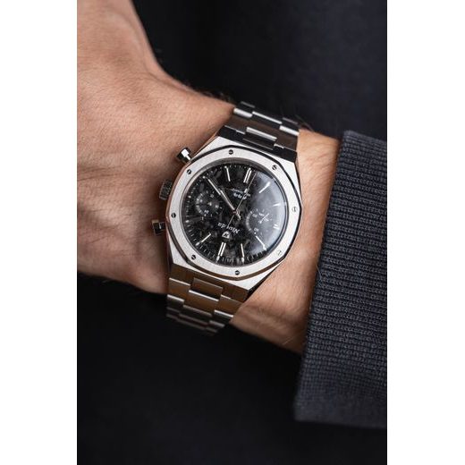 NIVADA GRENCHEN F77 CHRONOGRAPH MECAQUARTZ CARBON 38 MM - F77 - BRANDS