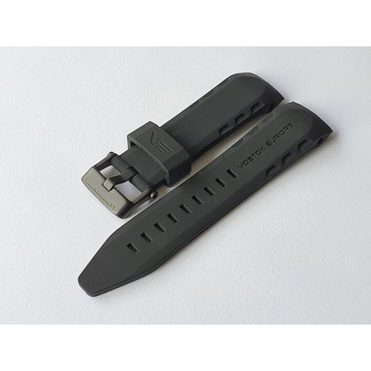 SILIKONOVÝ ŘEMÍNEK VOSTOK EUROPE PRO MODELY LUNOCHOD - ČERNÝ/ČERNÁ SPONA - ŘEMÍNKY - OSTATNÍ