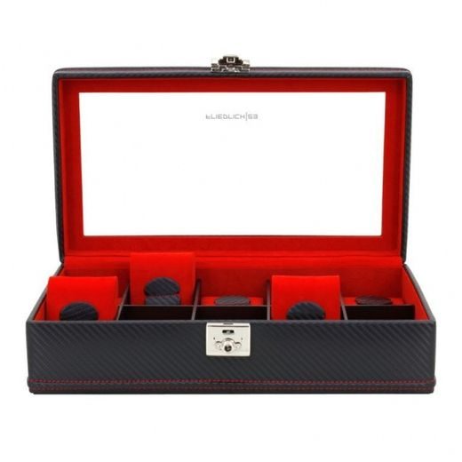 WATCH BOX FRIEDRICH LEDERWAREN CARBON 32048-2 - WATCH BOXES - ACCESSORIES