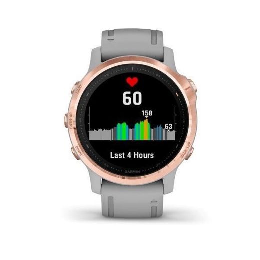 GARMIN FENIX6S PRO SAPPHIRE, ROSEGOLD/GRAY BAND (MAP/MUSIC) 010-02159-21 - GARMIN - ZNAČKY