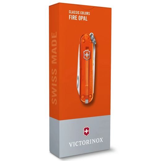 NŮŽ VICTORINOX CLASSIC SD TRANSPARENT COLORS FIRE OPAL - KAPESNÍ NOŽE - OSTATNÍ