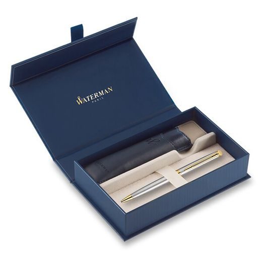 DÁRKOVÁ SADA KULIČKOVÉ PERO WATERMAN HÉMISPHÈRE ESSENTIAL STAINLESS STEEL GT S POUZDREM 1507/2920373 - BALLPOINT PENS - ACCESSORIES