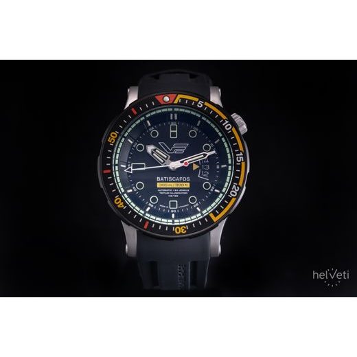 VOSTOK EUROPE BATISCAFOS AUTOMATIC NH35-511E767 - BLACK RUBBER STRAP - BATISCAFOS - BRANDS