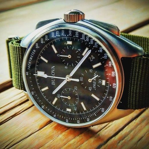 BULOVA 96B251 SPECIAL EDITION LUNAR PILOT CHRONOGRAPH WATCH - ARCHIVE SERIES - ZNAČKY