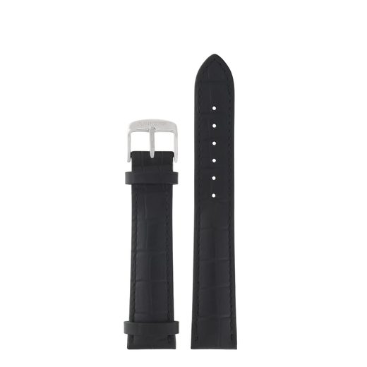 LEATHER STRAP JUNKERS XL 20MM - BLACK/CROCO - STRAPS - ACCESSORIES