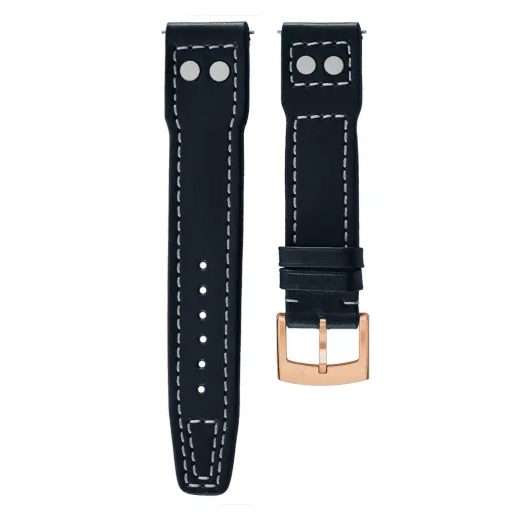 KOŽENÝ ŘEMÍNEK BIATEC PILOT | MODRÝ - 20 MM - ŘEMÍNKY - OSTATNÍ