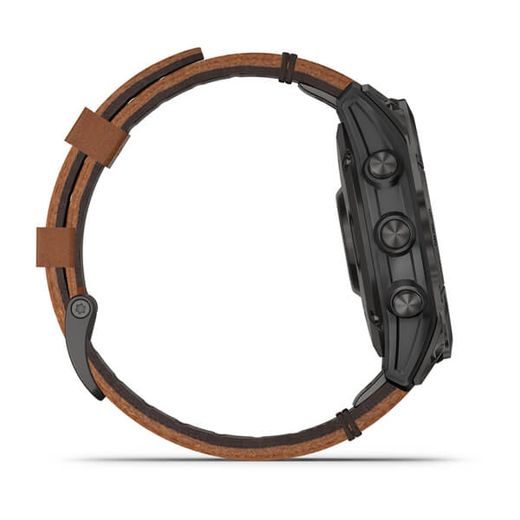 GARMIN EPIX™ PRO SAPPHIRE STYLE, TITAN BLACK/ BROWN LEATHER BAND - 010-02582-30 - EPIX - BRANDS