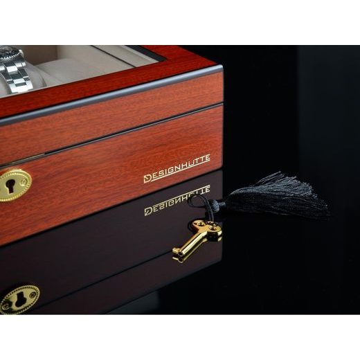 WATCH BOX DESIGNHÜTTE AUCKLAND CHERRY 12 70005-199 - WATCH BOXES - ACCESSORIES