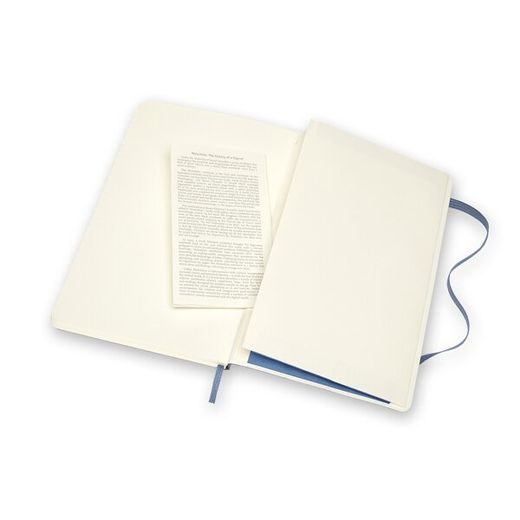 KOŽENÝ ZÁPISNÍK MOLESKINE - MĚKKÉ DESKY - L, LINKOVANÝ MODRÝ 1331/1727242 - DIARIES AND NOTEBOOKS - ACCESSORIES