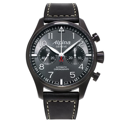 ALPINA STARTIMER PILOT AUTOMATIC CHRONOGRAPH "BLACKSTAR" AL-860GB4FBS6 - ALPINA - BRANDS