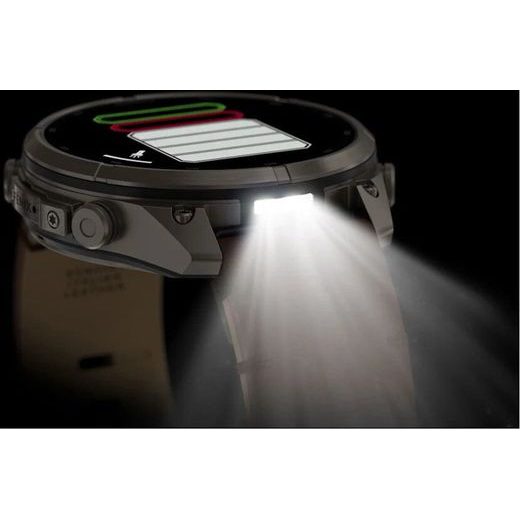 GARMIN FENIX® 9 PRO INREACH - 47 MM, TITANIUM S KOŽNIM REMENOM WALNUT 010-04336-41 - FENIX 9 PRO INREACH - ROBNE MARKE