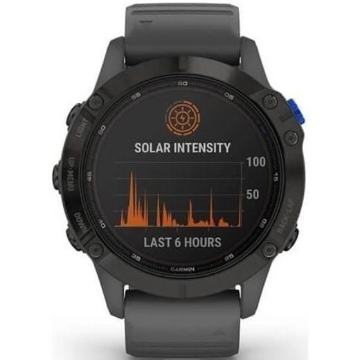 GARMIN FENIX6 PRO SOLAR, BLACK/SLATE BAND (MAP/MUSIC) 010-02410-11 - GARMIN - ZNAČKY