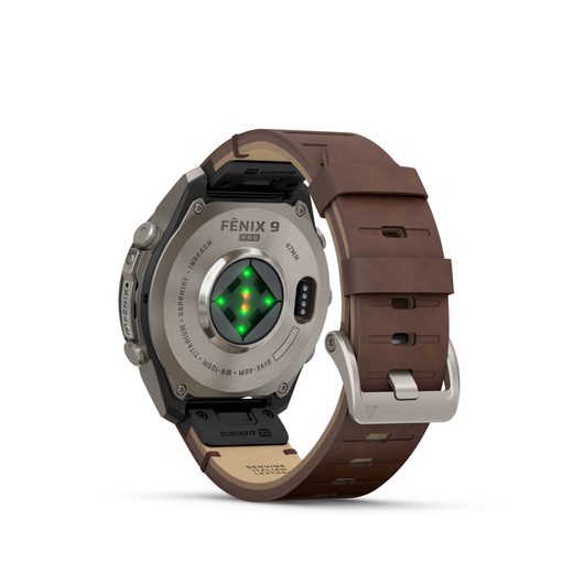 GARMIN FENIX® 9 PRO INREACH - 47 MM, TITANIUM S KOŽENÝM ŘEMÍNKEM WALNUT 010-04336-41 - FENIX 9 PRO INREACH - ZNAČKY