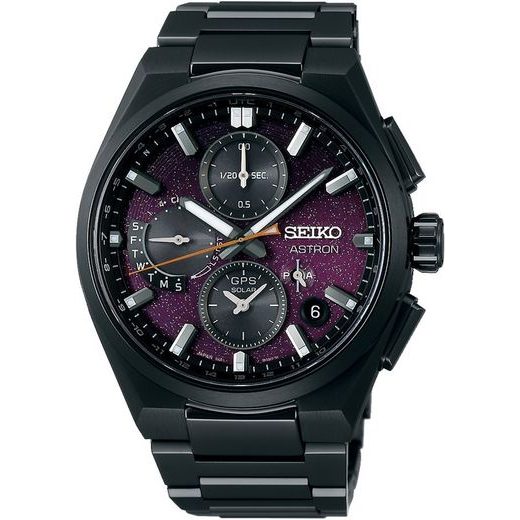 SEIKO ASTRON DUAL-TIME CHRONOGRAPH SSH171J1 'YOZAKURA' CHERRY BLOSSOMS AT NIGHT LIMITED EDITION - ASTRON - ZNAČKY