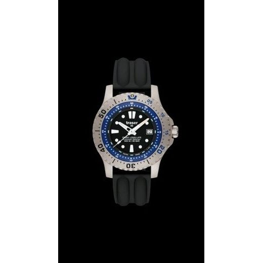 TRASER DIVER LONG-LIFE BLUE LIMITED EDITION, BLACK SILIICONE - TRASER - BRANDS