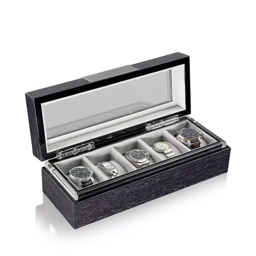 WATCH BOX HEISSE & SÖHNE EXECUTIVE 5 QUERCUS 70019-01 - WATCH BOXES - ACCESSORIES