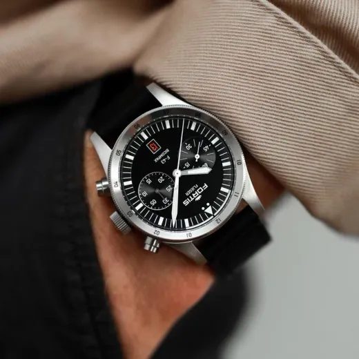 FORTIS FLIEGER F-43 BICOMPAX BLACK F4240007 - FLIEGER - ZNAČKY