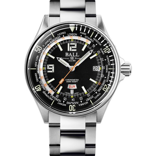 BALL ENGINEER MASTER II DIVER WORLDTIME LIMITED EDITION COSC DG2232A-SC-BK - ENGINEER MASTER II - BRANDS