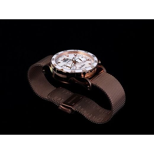 MILÁNSKÝ TAH VOSTOK EUROPE S ROSE GOLD PVD ÚPRAVOU PRO UNDINE VK64-515B528 - ŘEMÍNKY - OSTATNÍ