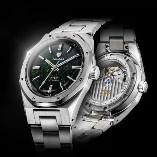NIVADA GRENCHEN F77 MK2 BLACK OPAL – 100 YEARS – 38 MM - F77 - MĂRCI