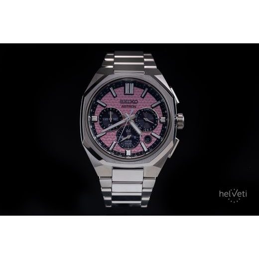 SEIKO ASTRON DUAL-TIME CHRONOGRAPH HAB006J1 CRYSTAL PINK LIMITED EDITION - ASTRON - ZNAČKY