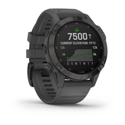 GARMIN FENIX6 PRO SOLAR, BLACK/SLATE BAND (MAP/MUSIC) 010-02410-11 - GARMIN - BRANDS