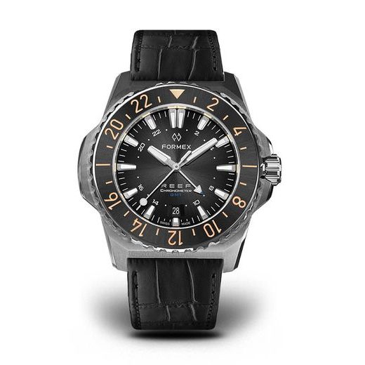 FORMEX REEF GMT AUTOMATIC CHRONOMETER BLACK DIAL WITH BLUE GMT - REEF - BRANDS