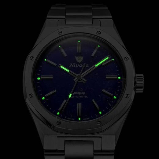 NIVADA GRENCHEN F77 SST LAPIS LAZULI BATON HANDS MK2 - 38MM - F77 - BRANDS
