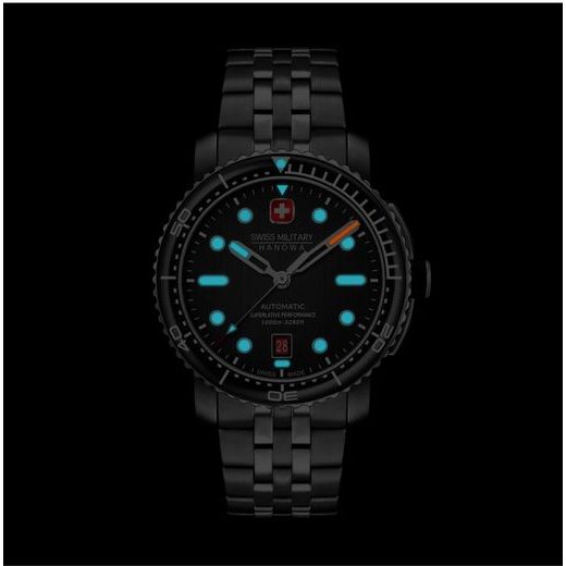 SWISS MILITARY HANOWA - MAITRE PLONGEUR AUTOMATIC SET - SMWGL0002001 - GENTS COLLECTION - ZNAČKY