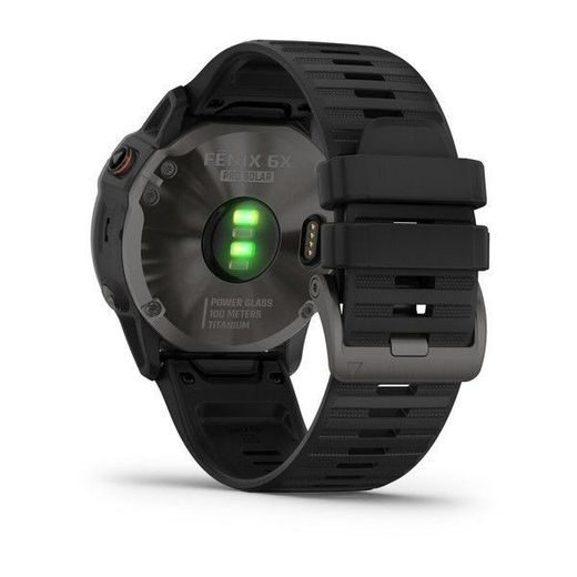 GARMIN FENIX6X PRO SOLAR, TITANIUMGRAYDLC/BLACK BAND (MAP/MUSIC) 010-02157-21 - FENIX 6X - BRANDS