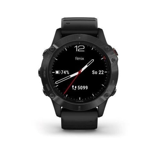 GARMIN FENIX6 PRO GLASS, BLACK/BLACK BAND (MAP/MUSIC) 010-02158-02 - GARMIN - ZNAČKY