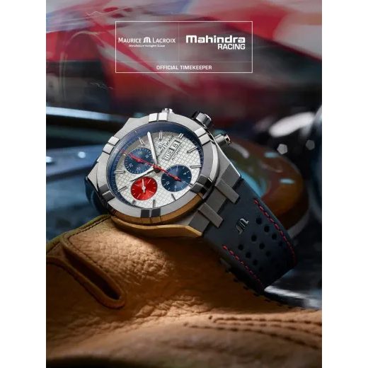 MAURICE LACROIX AIKON AUTOMATIC CHRONOGRAPH SPECIAL EDITION MAHINDRA RACING AI6038-SS001-133-4 - AIKON - ZNAČKY