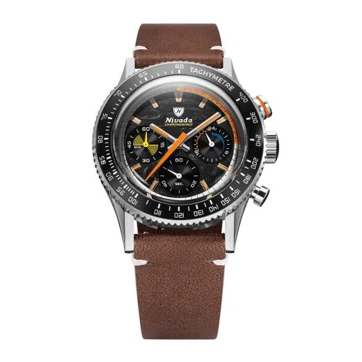 NIVADA GRENCHEN CHRONOKING MECAQUARTZ RACING CARBON - INTER. BEZEL - CHRONOMASTER - ZNAČKY
