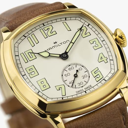 HAMILTON AMERICAN CLASSIC CUSHION MECHANICAL 34MM H36139520 - AMERICAN CLASSIC - ZNAČKY