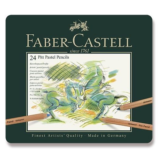 SADA UMĚLECKÉ PASTELY FABER-CASTELL PITT PASTEL V PLECHOVÉ KRABIČCE - 24 BAREV 0086/1121240 - PŘÍSLUŠENSTVÍ - OSTATNÍ