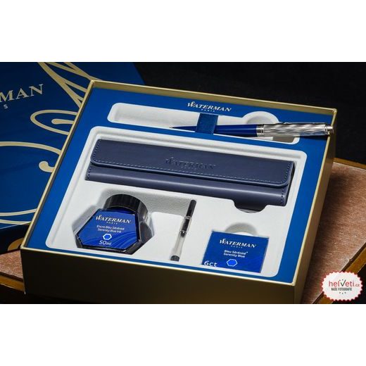 GIFT SET FOUNTAIN PEN WATERMAN HÉMISPHÉRE DLX BLUE CT 1507/1976469 - PENS SETS - ACCESSORIES