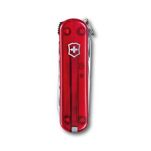 VICTORINOX NAIL CLIP 580 RED TRANSPARENT - POCKET KNIVES - ACCESSORIES