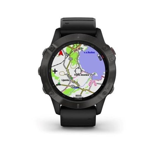 GARMIN FENIX6 PRO SAPPHIRE, GRAY/BLACK BAND (MAP/MUSIC) 010-02158-11 - GARMIN - BRANDS