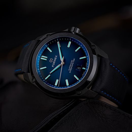 FORMEX ESSENCE LEGGERA FORTYONE AUTOMATIC CHRONOMETER ELECTRIC BLUE 0331.4.6339.713 - ESSENCE LEGGERA - BRANDS