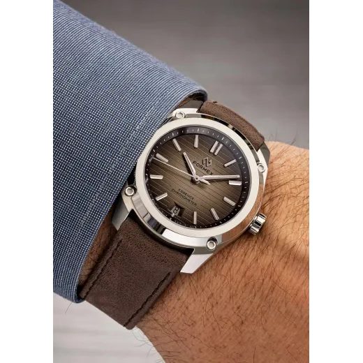 FORMEX ESSENCE THIRTYNINE AUTOMATIC CHRONOMETER DEGRADE BROWN NAPA LEATHER STRAP - ESSENCE - BRANDS