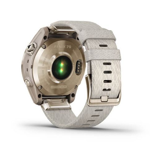 GARMIN FENIX 7S PRO SAPPHIRE SOLAR STYLE ,TITAN CREAM GOLD/ CREAM NYLON BAND - 010-02539-39 - FENIX 7S - ZNAČKY