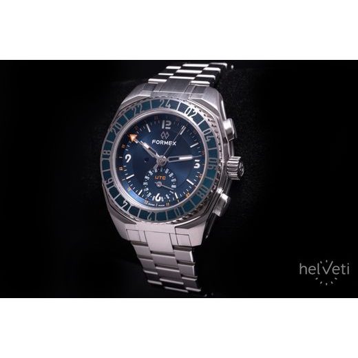 FORMEX STRATOS UTC AUTOMATIC 41MM BLUE STEEL BRACELET 1101.1.6431.111 - STRATOS - BRANDS