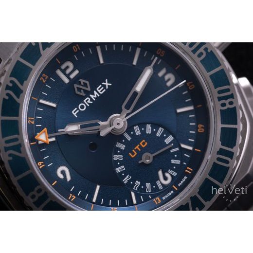 FORMEX STRATOS UTC AUTOMATIC 41MM BLUE STEEL BRACELET 1101.1.6431.111 - STRATOS - BRANDS