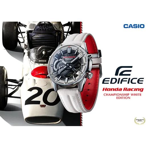 CASIO EDIFICE ECB-S100HR-1AER HONDA RACING CHAMPIONSHIP WHITE EDITION - CASIO - ZNAČKY