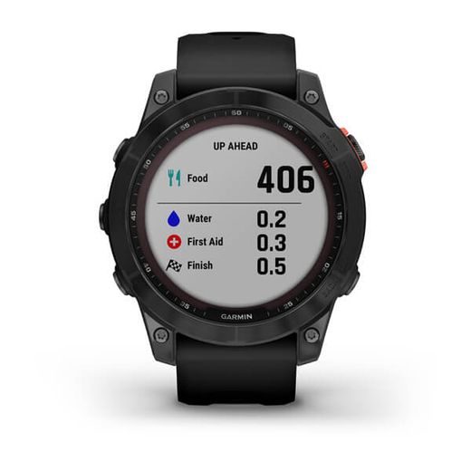 GARMIN FENIX 7 SOLAR GRAY/BLACK SILICONE BAND - 010-02540-11 - FENIX 7 - BRANDS