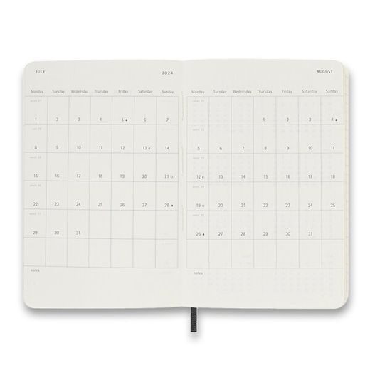 DIÁŘ MOLESKINE 2024 - MĚKKÉ DESKY - S, DENNÍ - VÝBĚR BAREV 1206/57220 - DIARIES AND NOTEBOOKS - ACCESSORIES