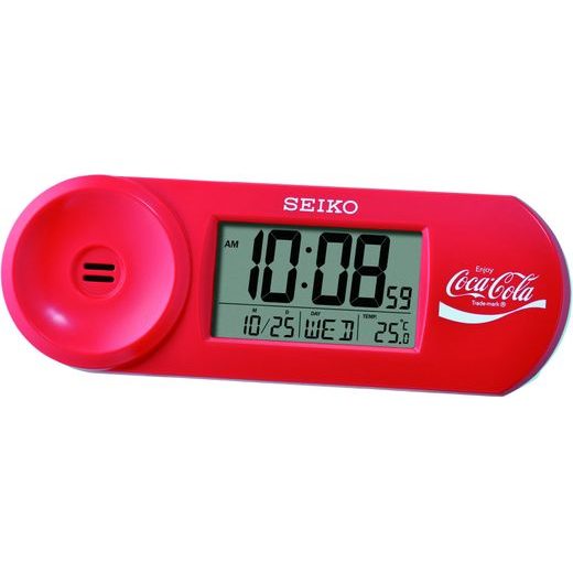 BUDÍK SEIKO COCA-COLA QHL902R - STOLNÍ HODINY - OSTATNÍ