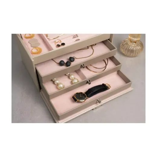 FRIEDRICH LEDERWAREN CLASSICO ROSÉ JEWELLERY CASE 23238-93 - JEWELLERY BOXES - ACCESSORIES