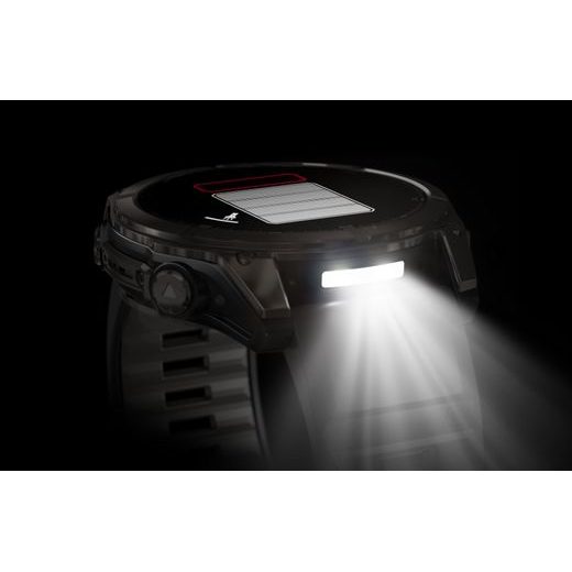 GARMIN FENIX® 8 – 51 MM, AMOLED SAPPHIRE, CARBON GREY DLC WITH BLACK/GREY SILICONE STRAP 010-02905-21 - FENIX 8 51MM - BRANDS