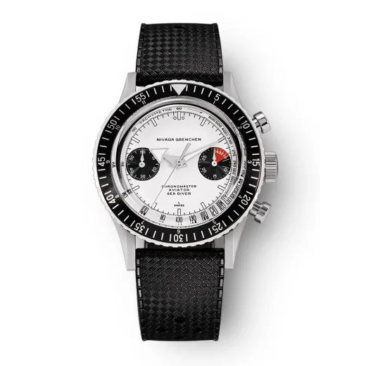 NIVADA GRENCHEN CHRONOMASTER WHITE PANDA INTER. BEZEL - MANUAL - CHRONOMASTER - ZNAČKY